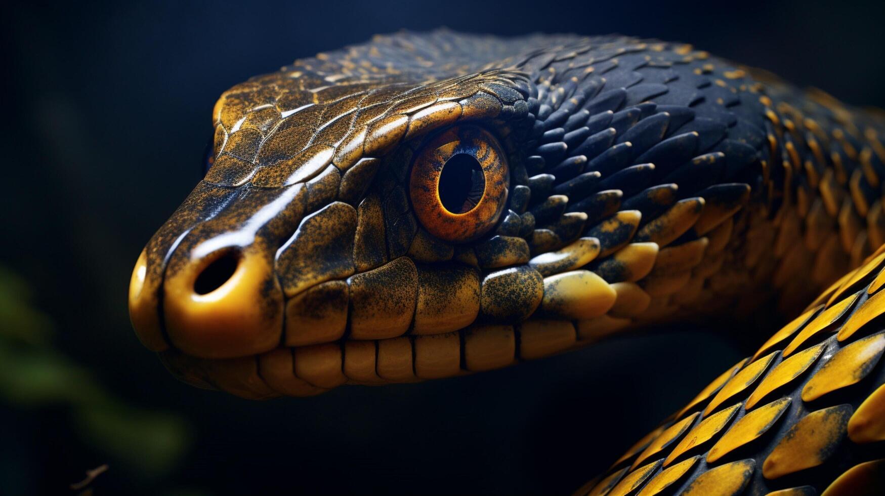 AI generated king cobra high quality image photo