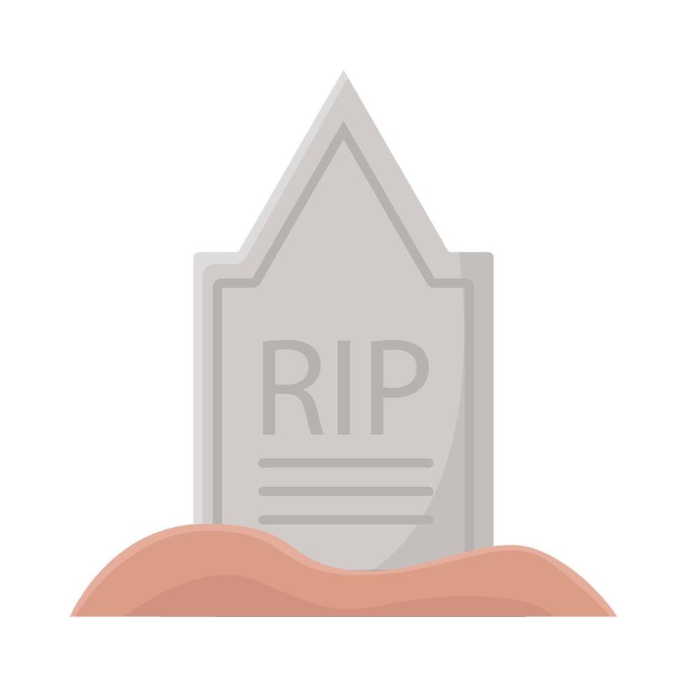 graveyard rip illustration vector