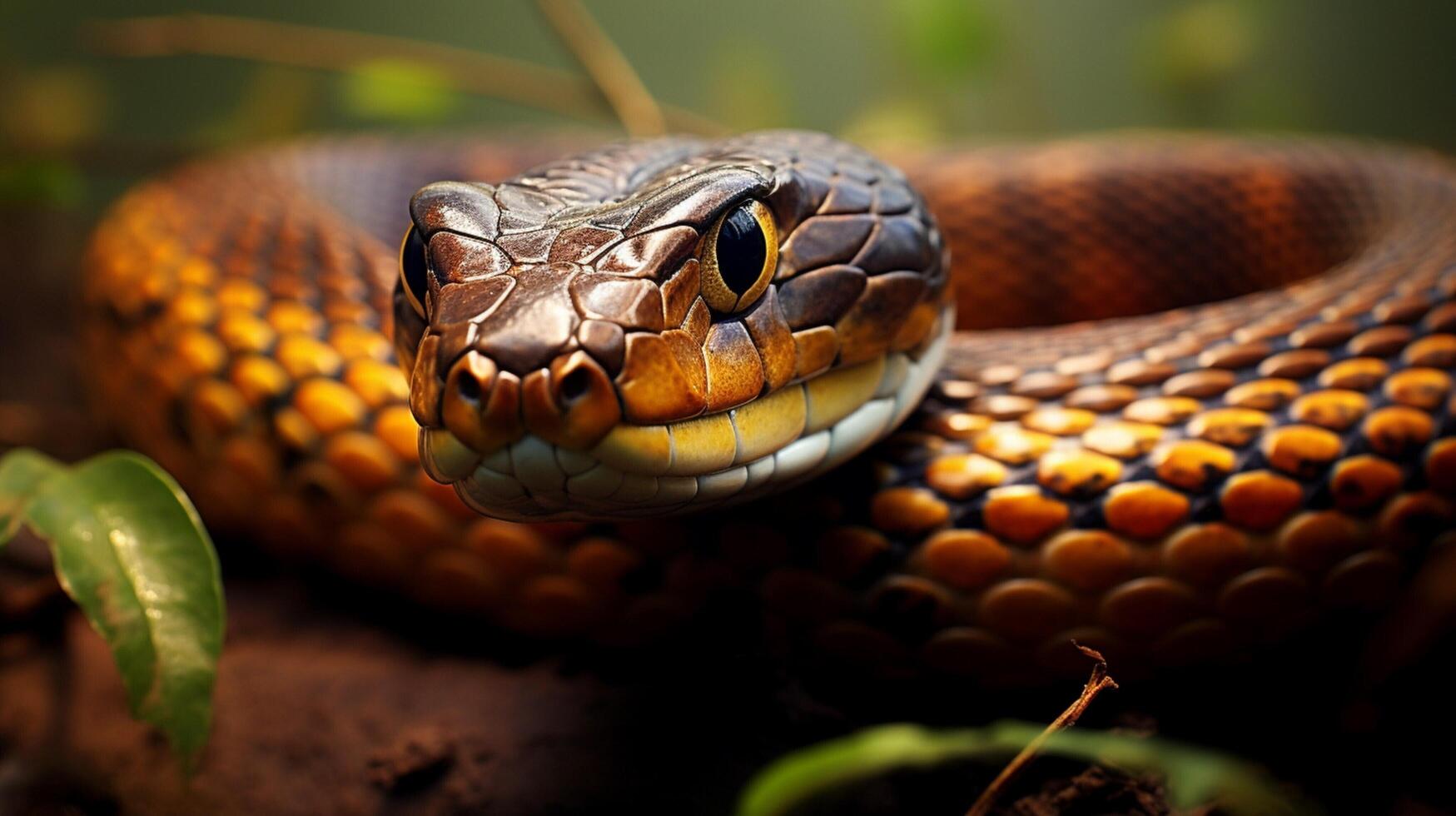 AI generated king cobra high quality image photo