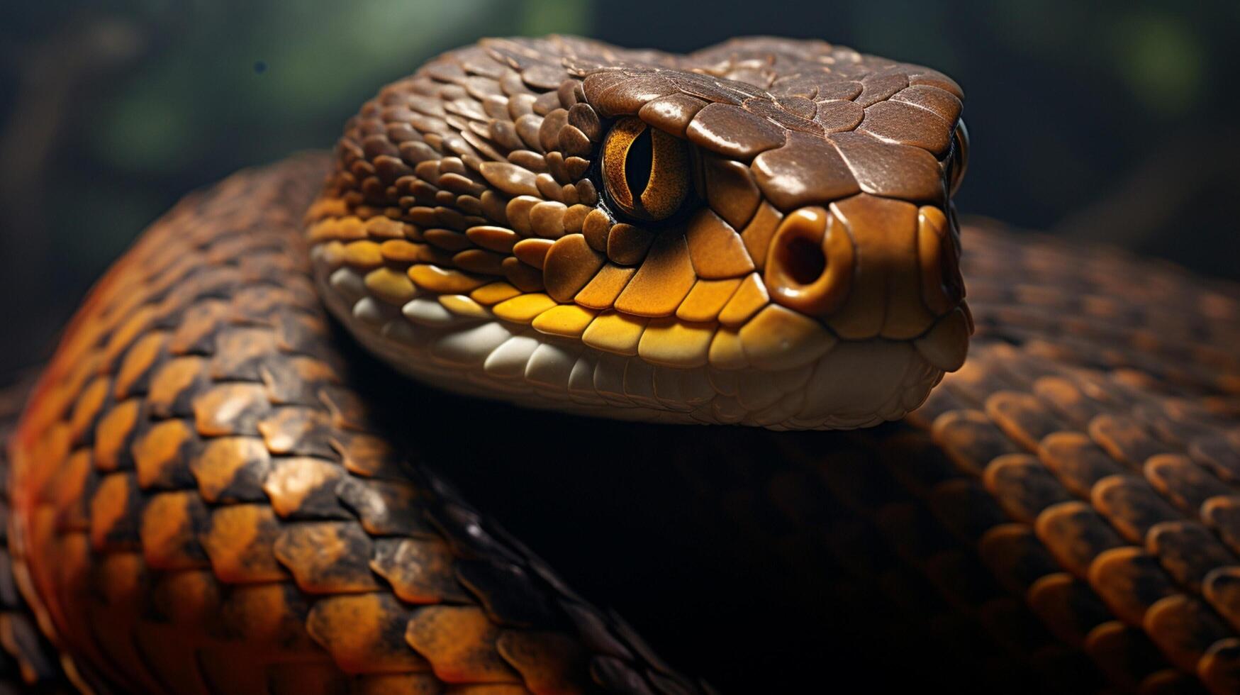 AI generated king cobra high quality image photo