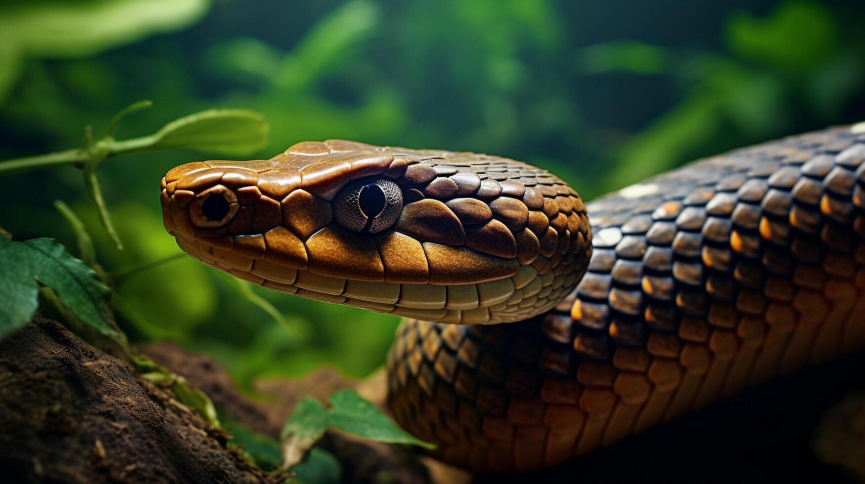 AI generated king cobra high quality image photo