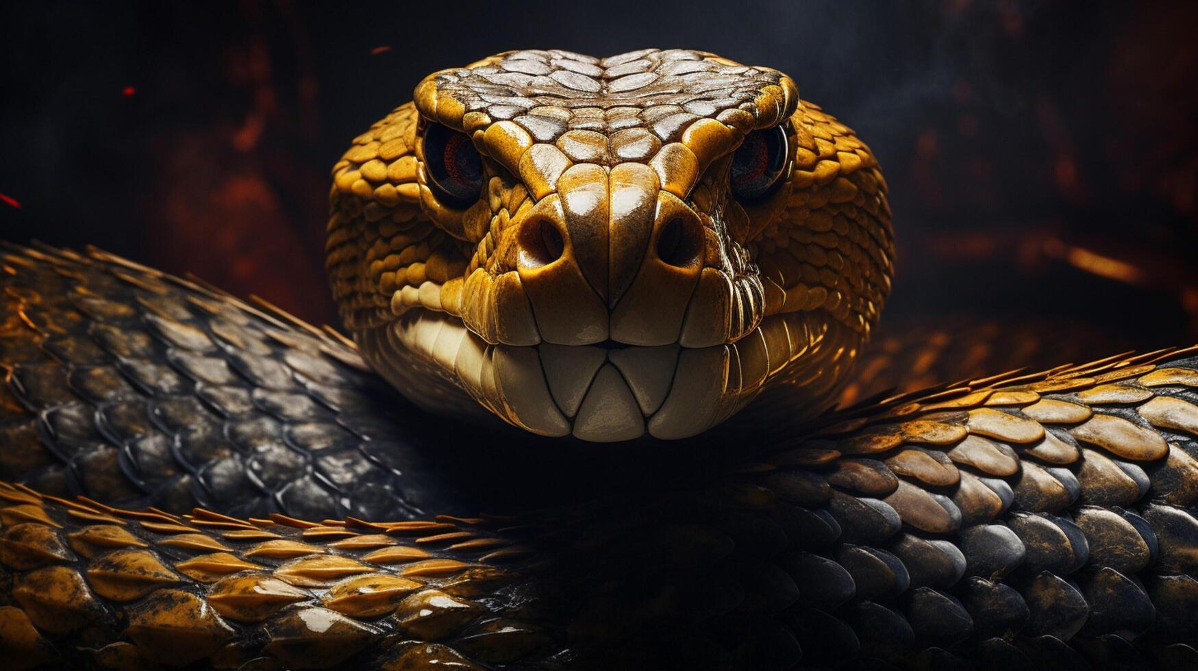 AI generated king cobra high quality image photo