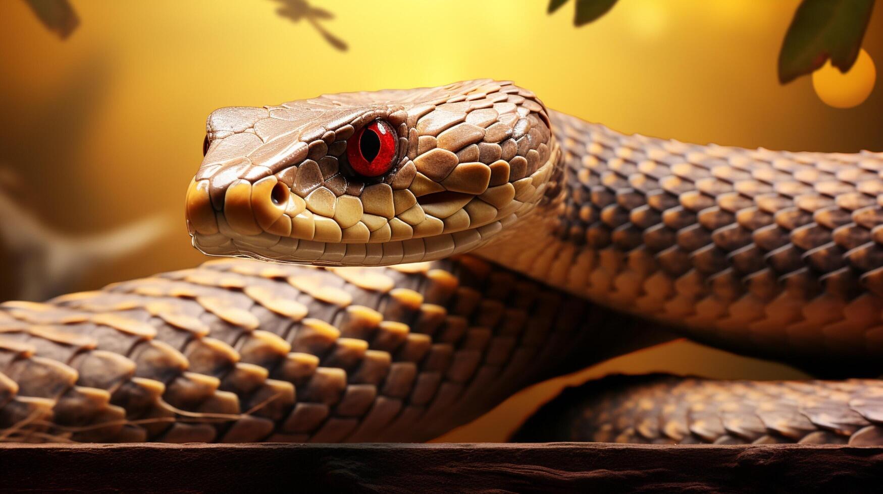 AI generated king cobra high quality image photo