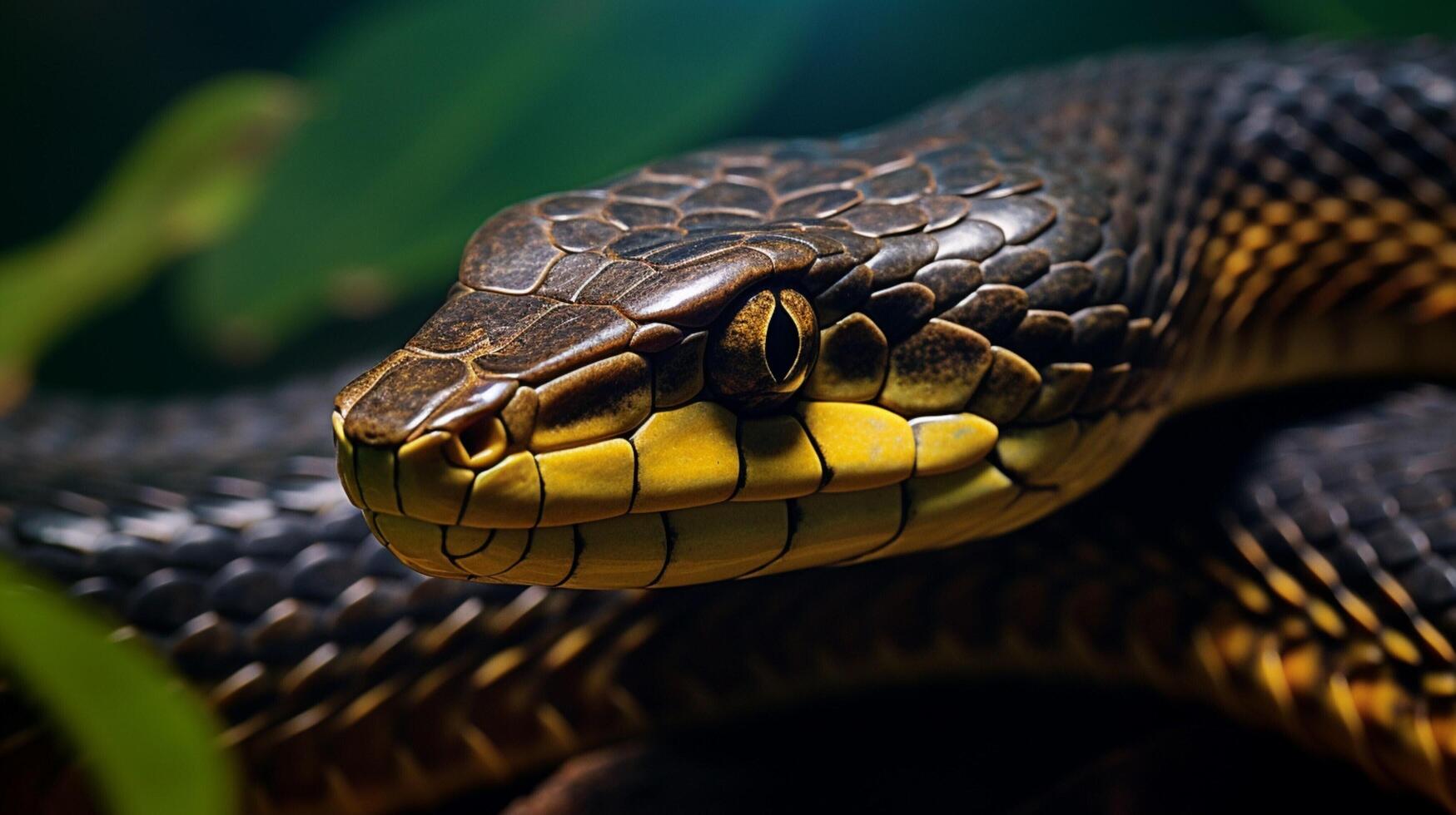 AI generated king cobra high quality image photo