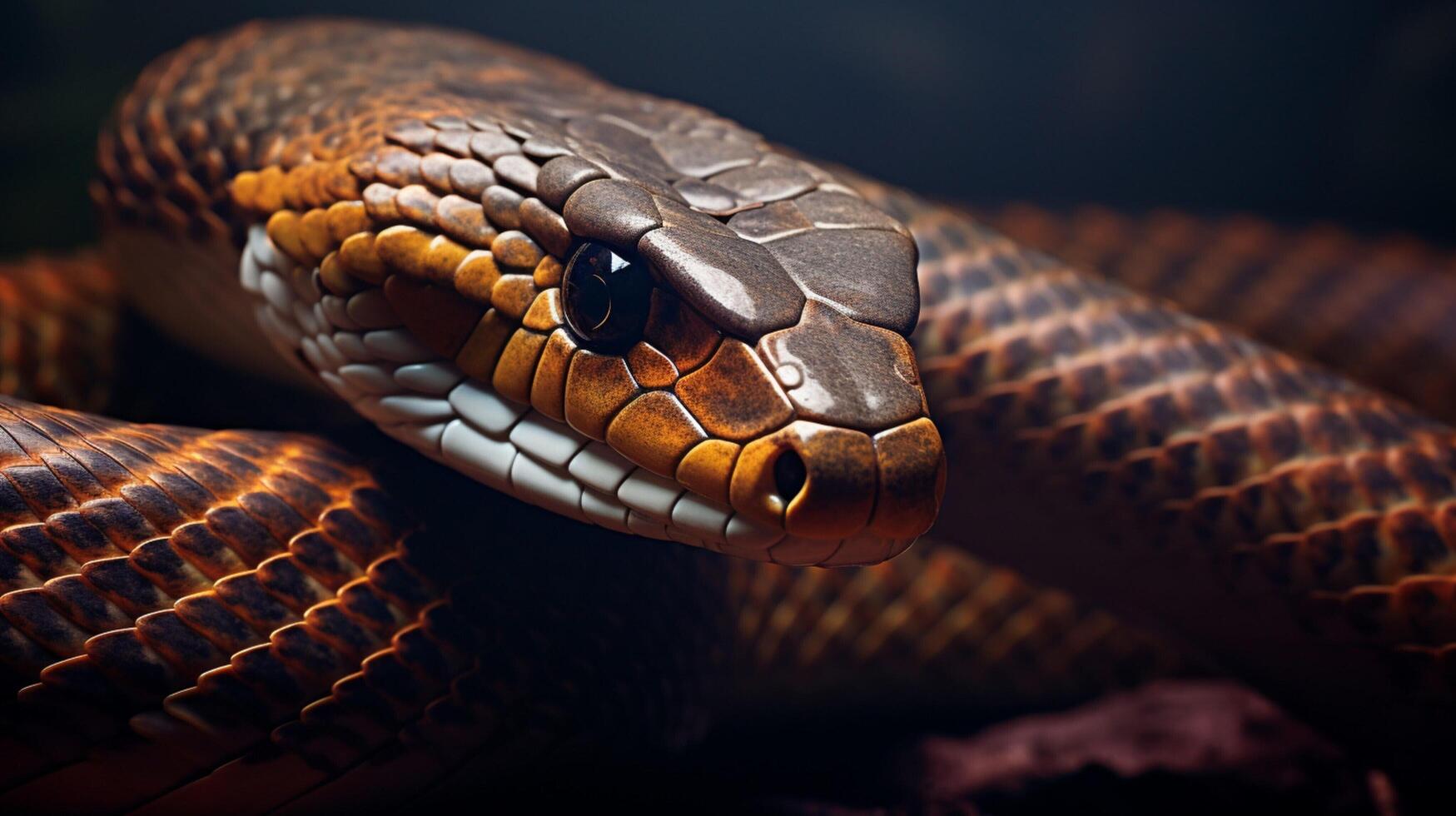 AI generated king cobra high quality image photo