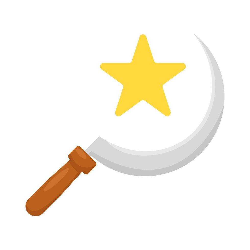 star with sickle illustration vector