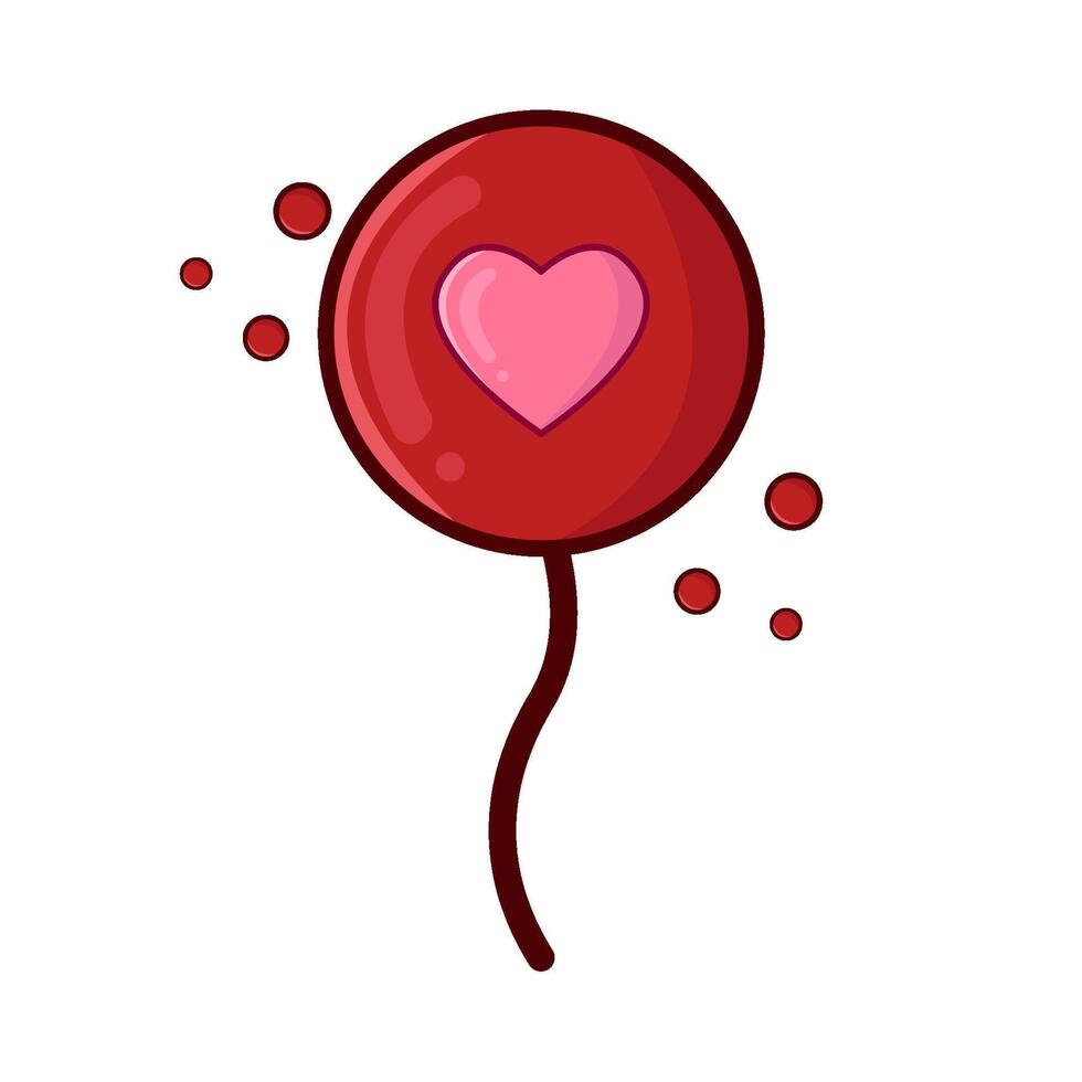 love in balloon illustration vector