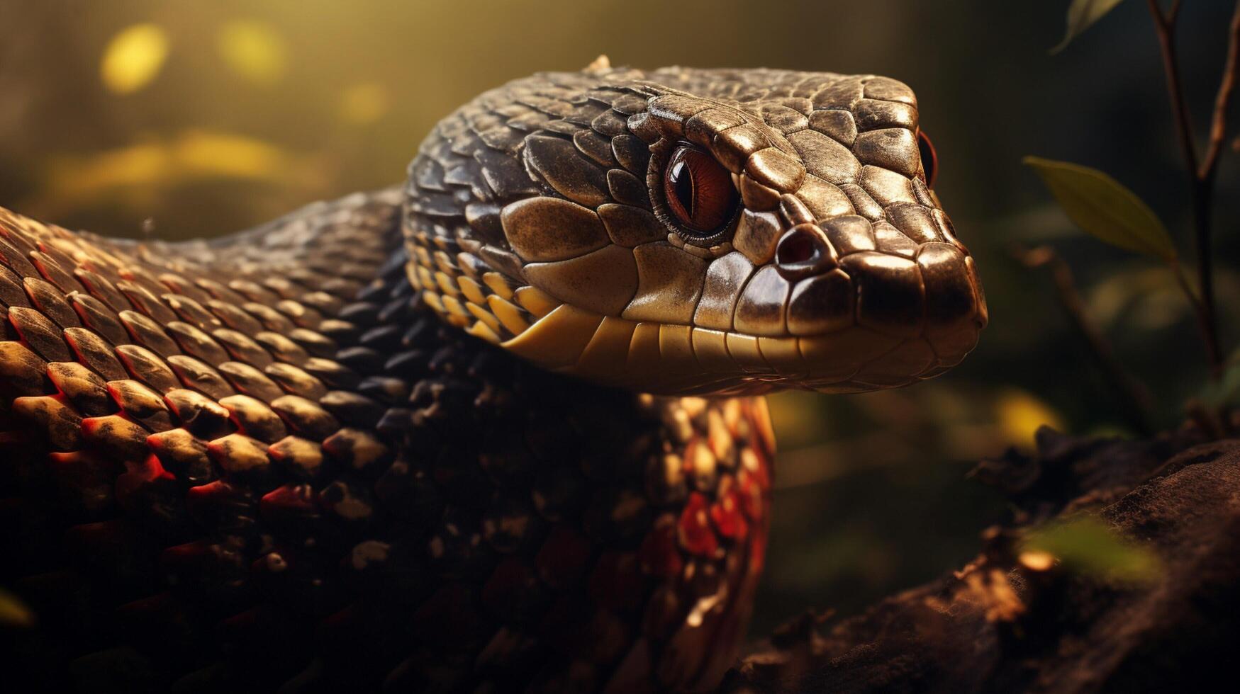 AI generated king cobra high quality image photo