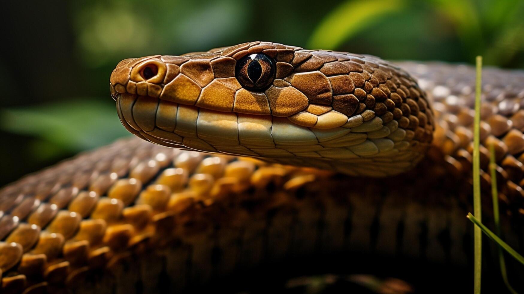 AI generated king cobra high quality image photo