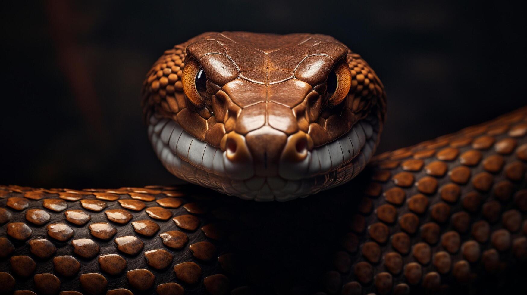 AI generated king cobra high quality image photo