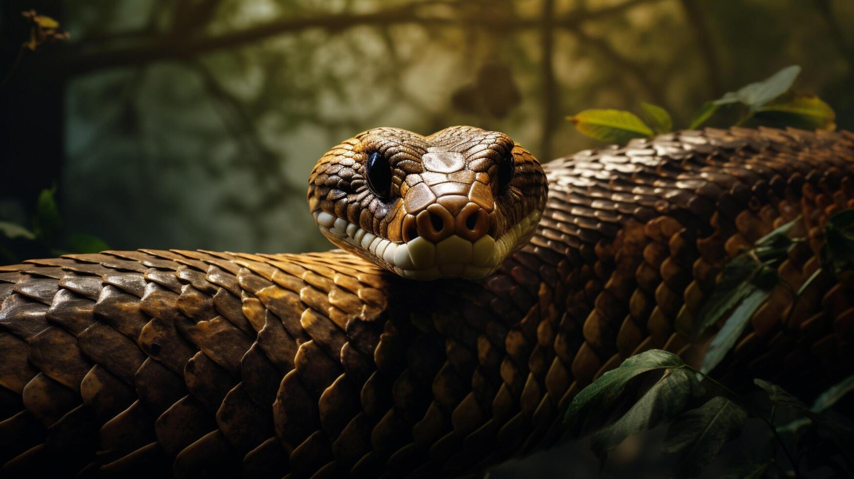 AI generated king cobra high quality image photo