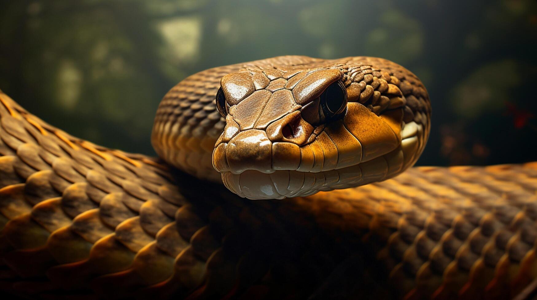 AI generated king cobra high quality image photo