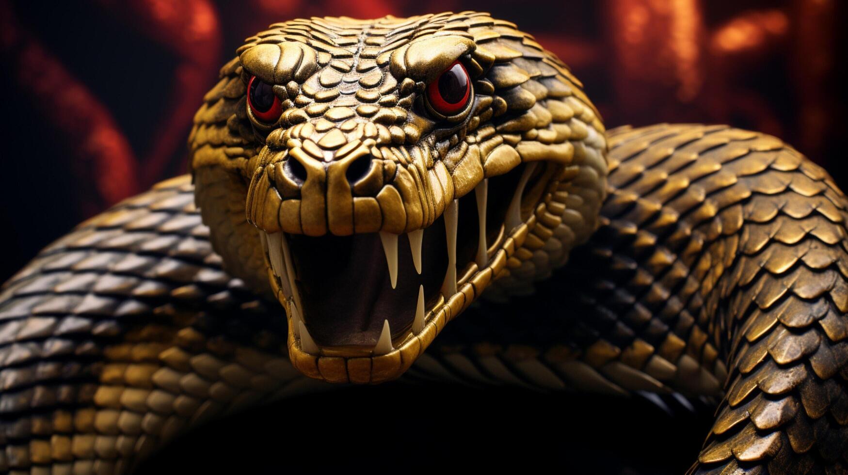 AI generated king cobra high quality image photo