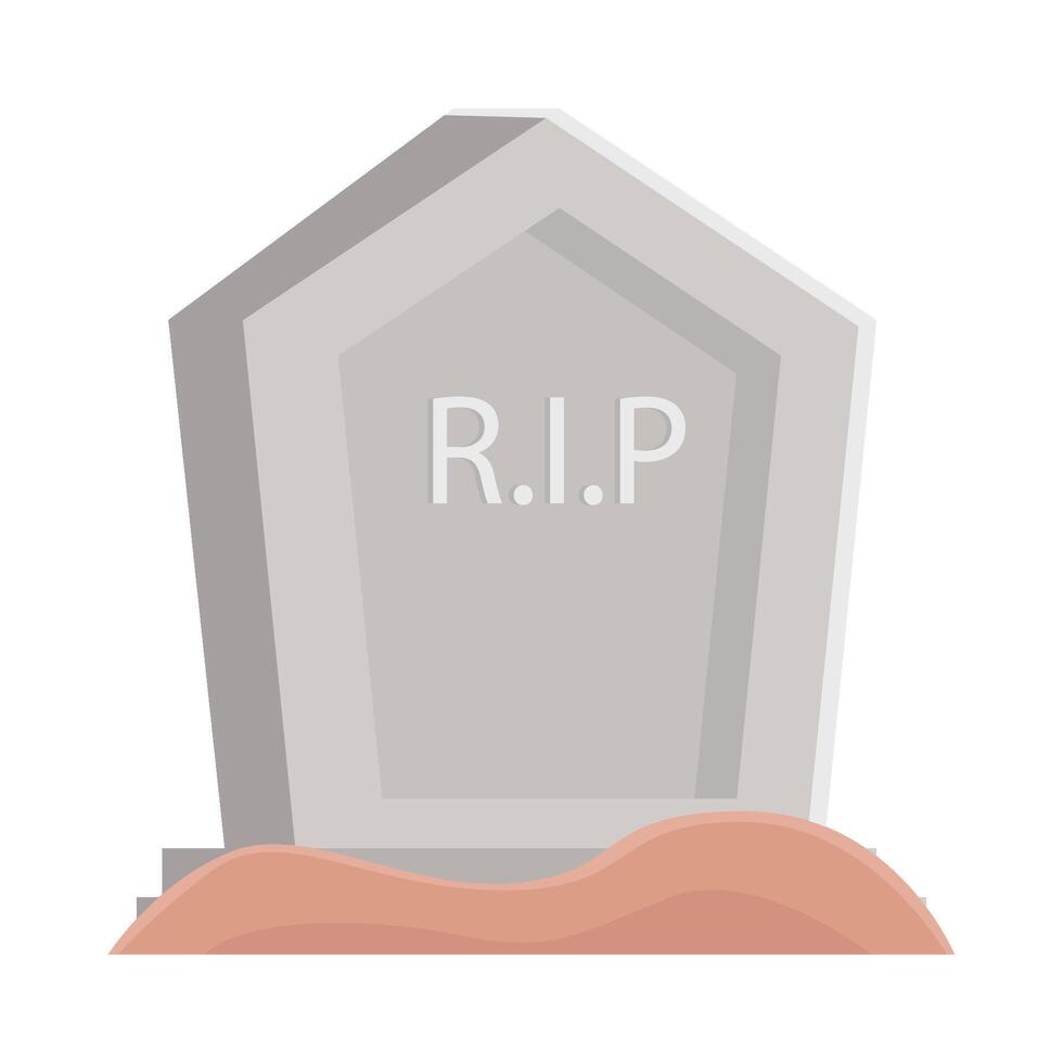 cementerio q.e.p.d ilustración vector