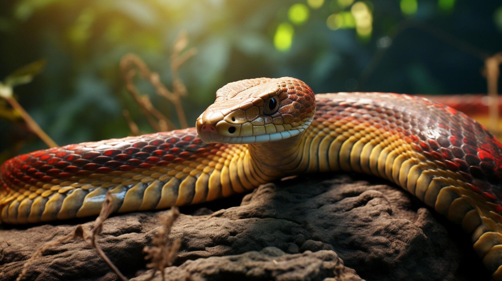 AI generated king cobra high quality image photo