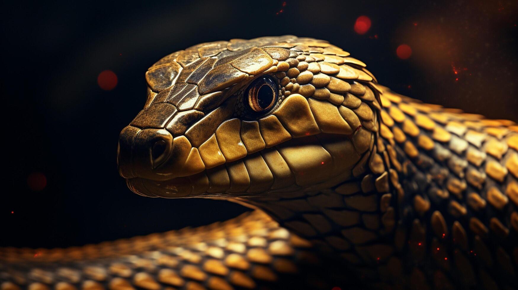 AI generated king cobra high quality image photo