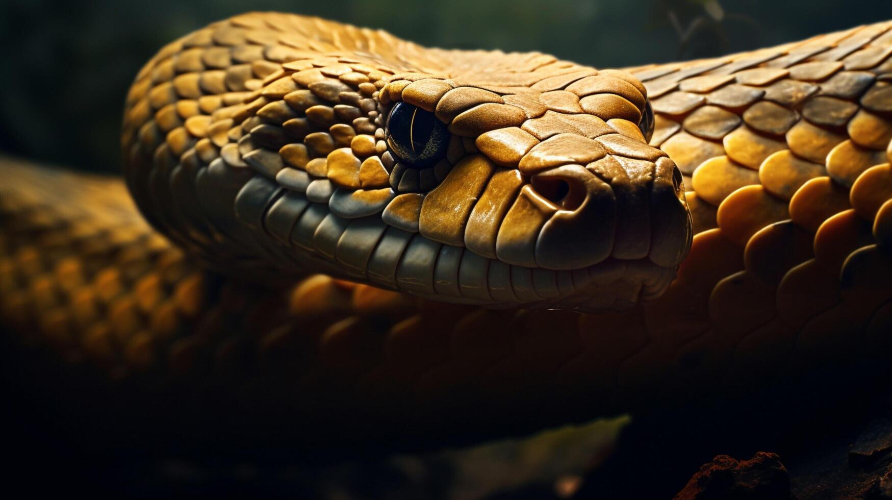 AI generated king cobra high quality image photo