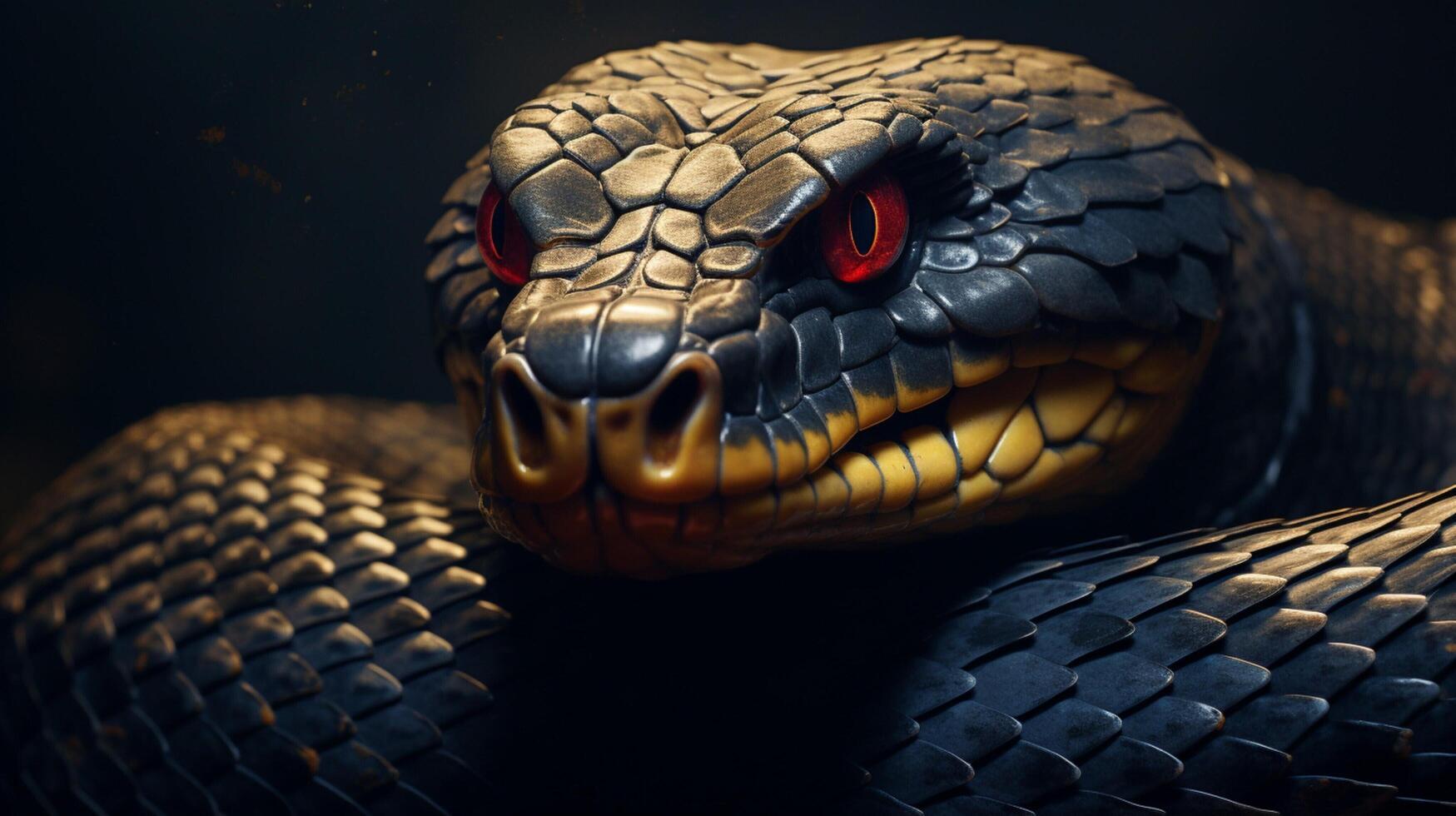 AI generated king cobra high quality image photo