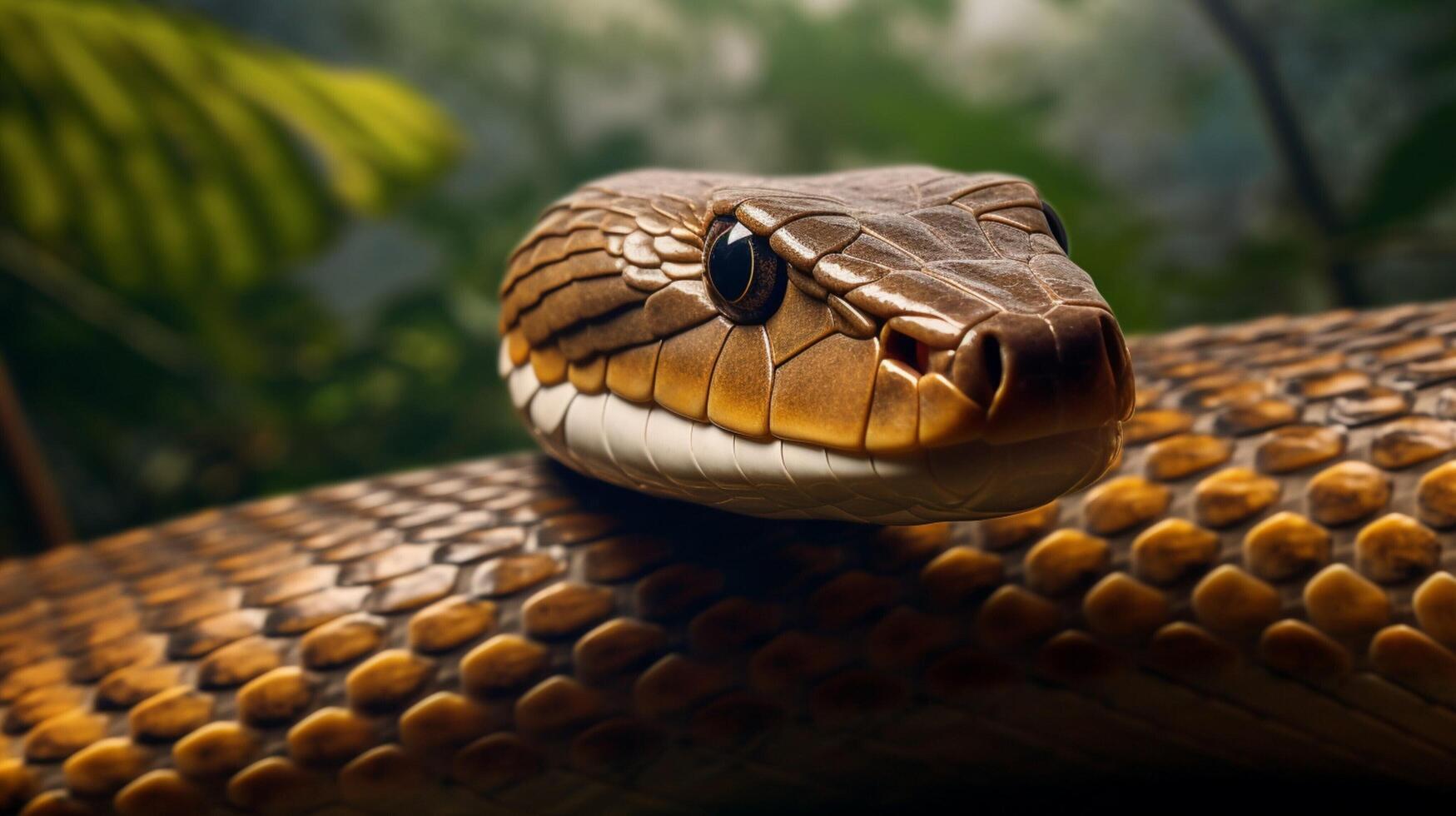 AI generated king cobra high quality image photo