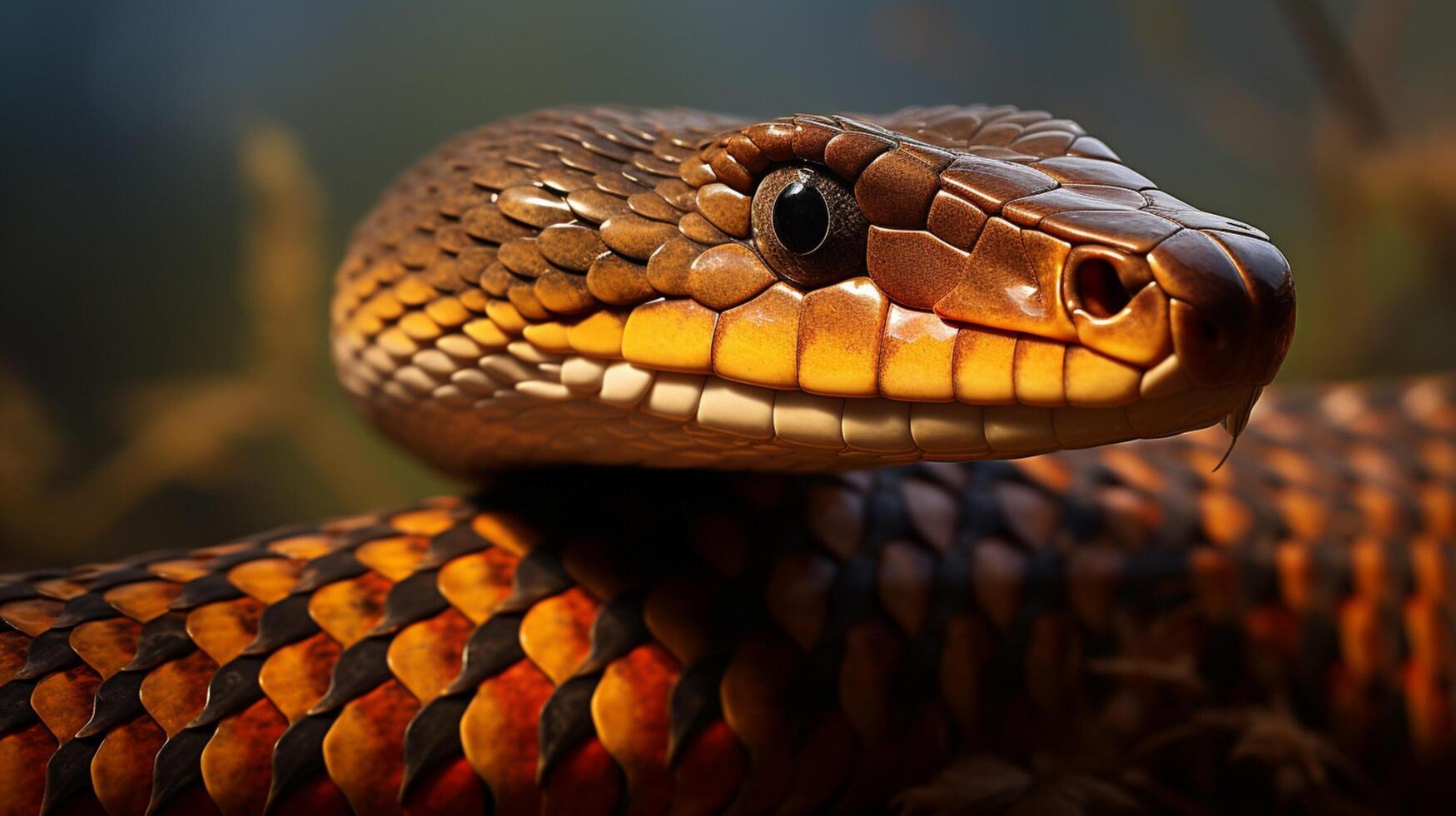 AI generated king cobra high quality image photo