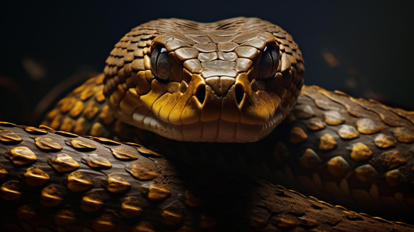 AI generated king cobra high quality image photo