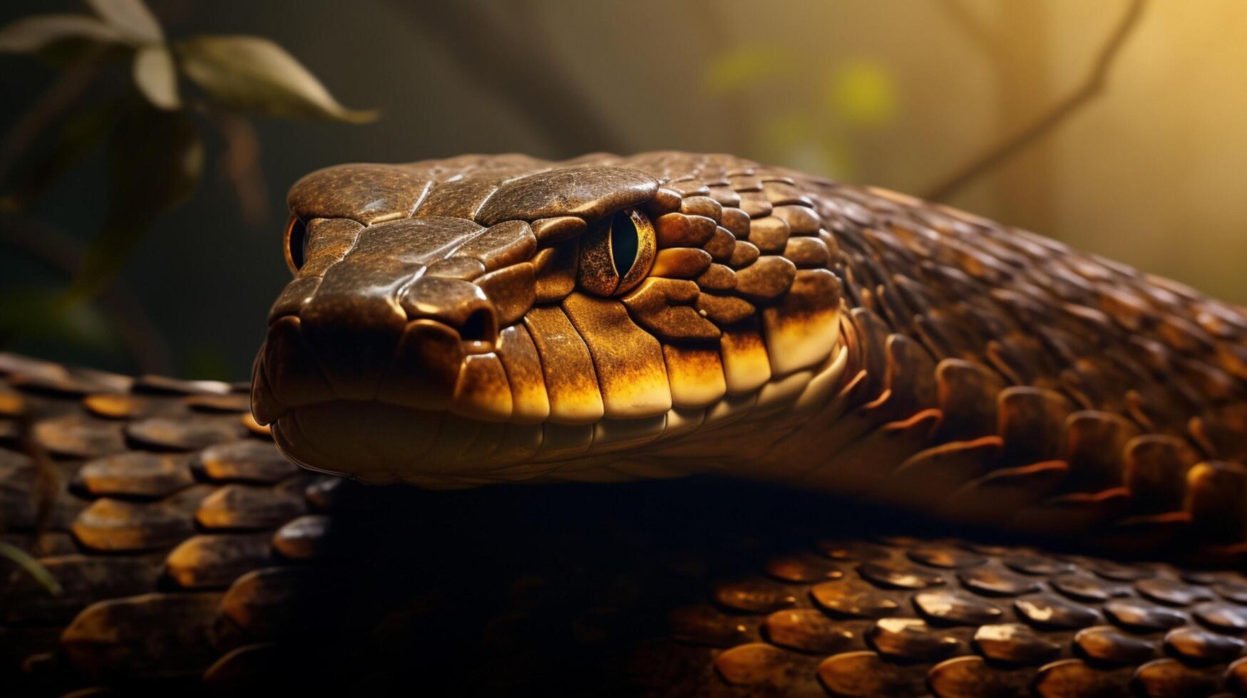 AI generated king cobra high quality image photo