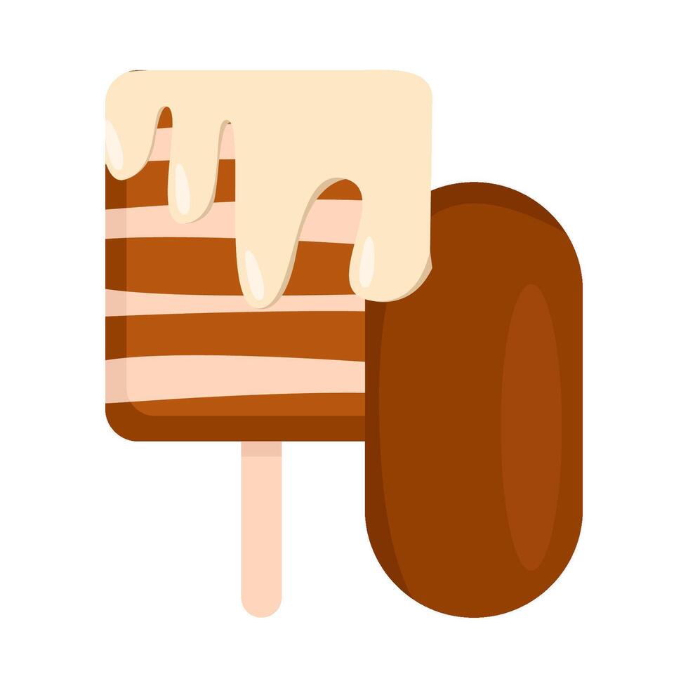 ice cream chocolate illustration vector