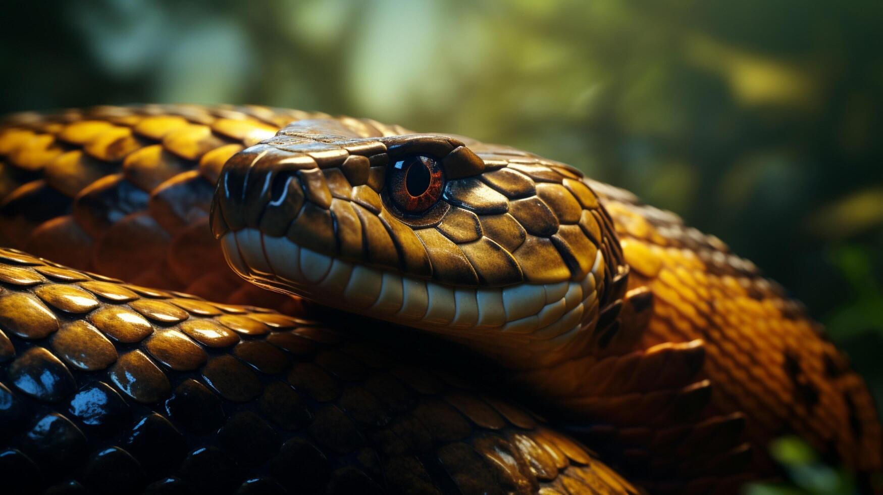 AI generated king cobra high quality image photo