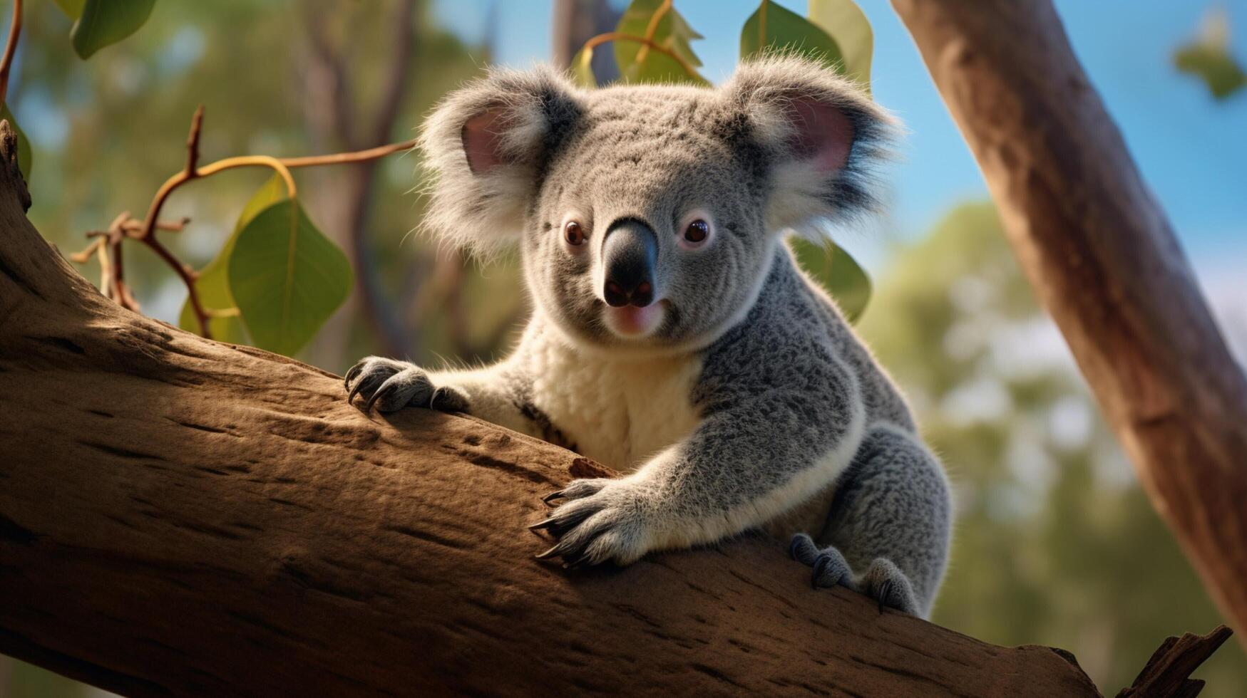 AI generated koala high quality image photo