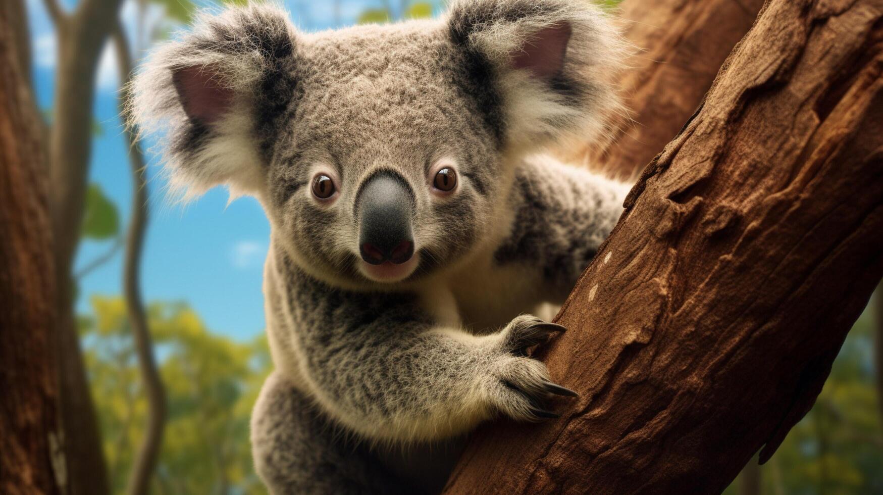 AI generated koala high quality image photo