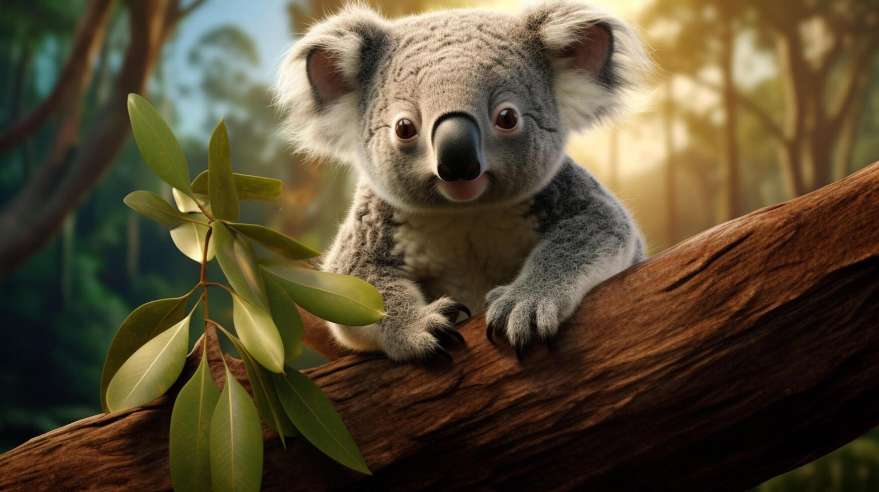 AI generated koala high quality image photo