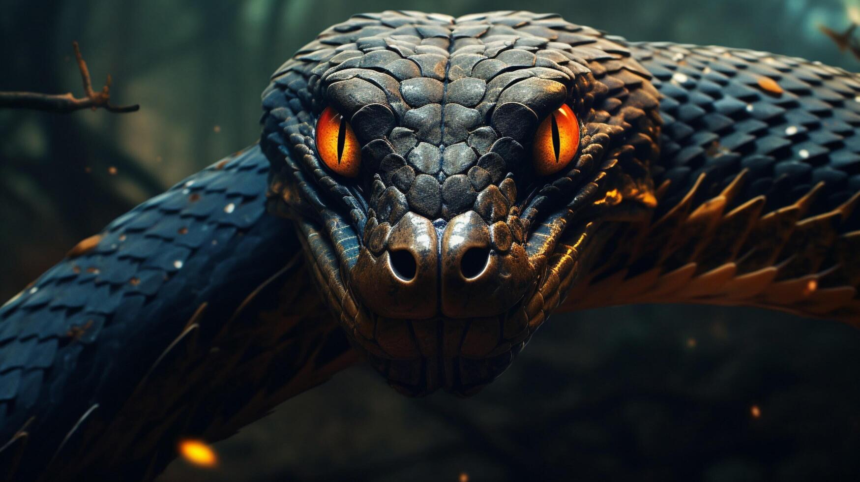 AI generated king cobra high quality image photo