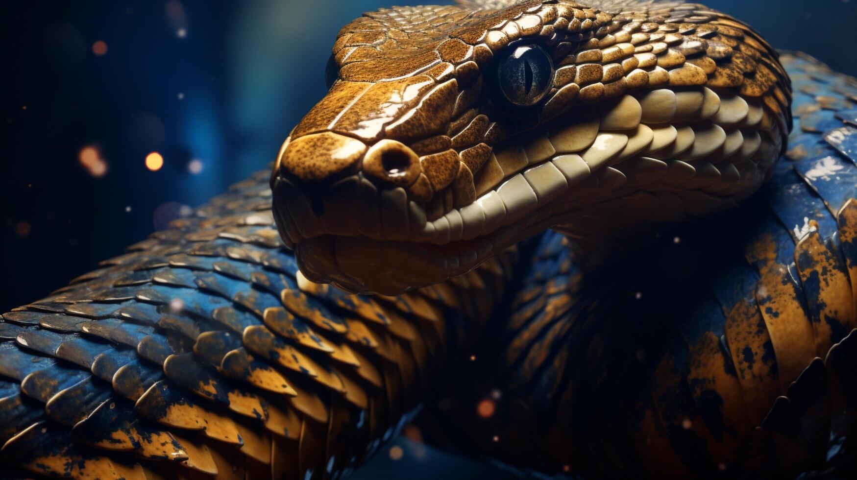 AI generated king cobra high quality image photo