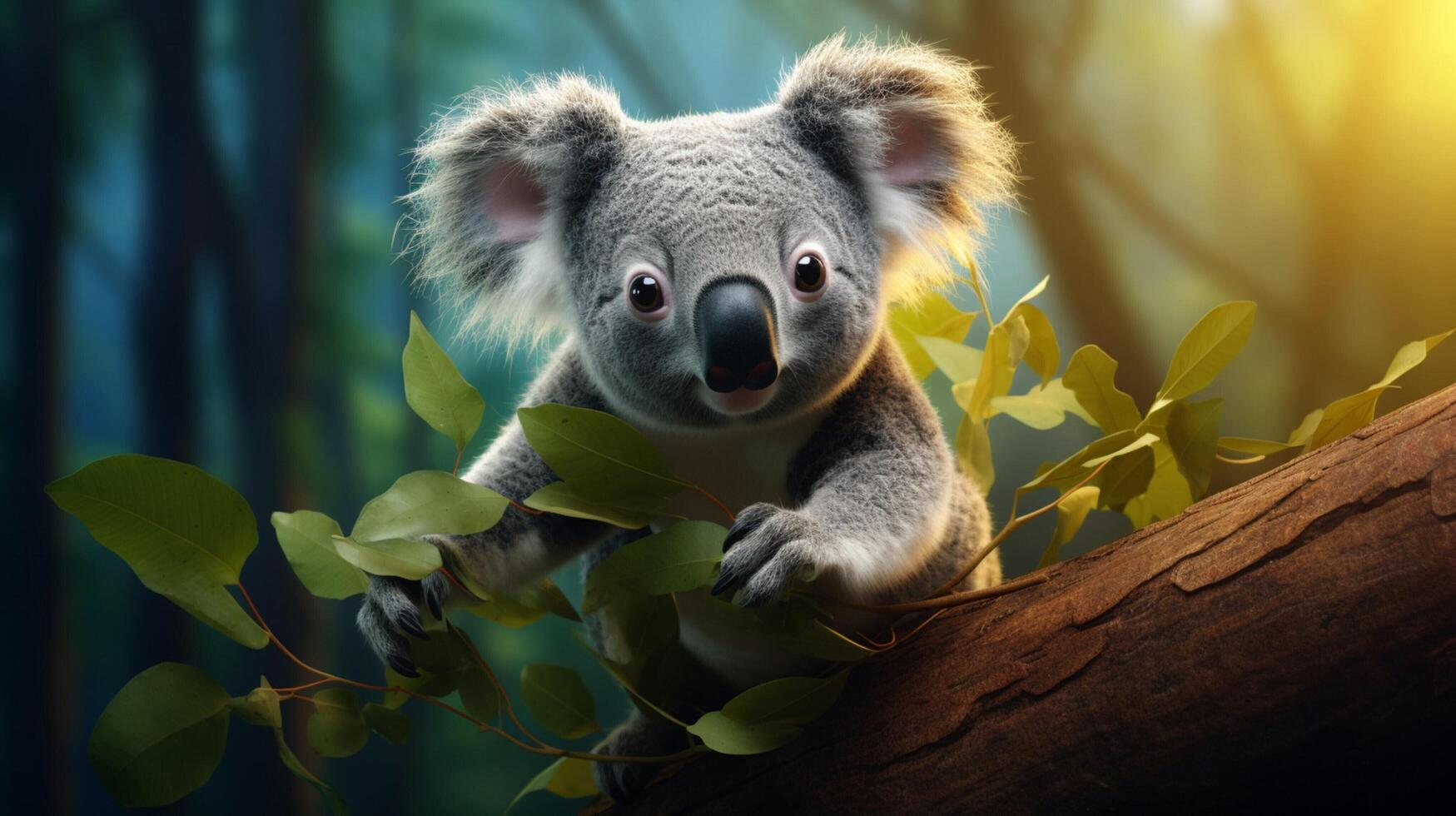 AI generated koala high quality image photo