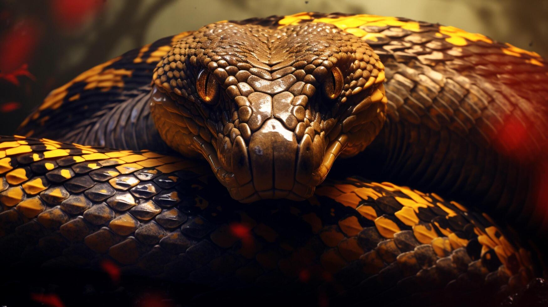 AI generated king cobra high quality image photo