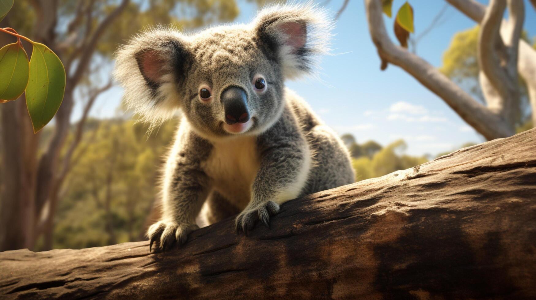 AI generated koala high quality image photo