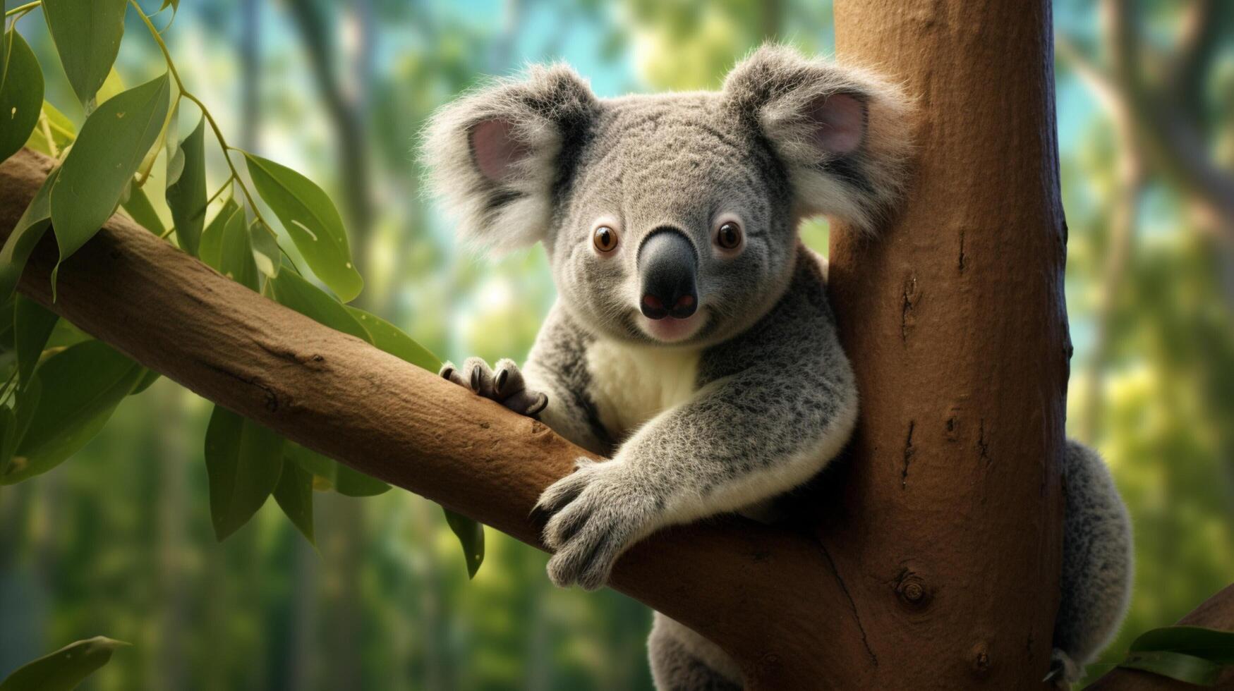 AI generated koala high quality image photo