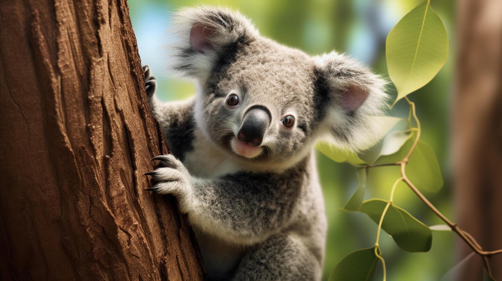 AI generated koala high quality image photo