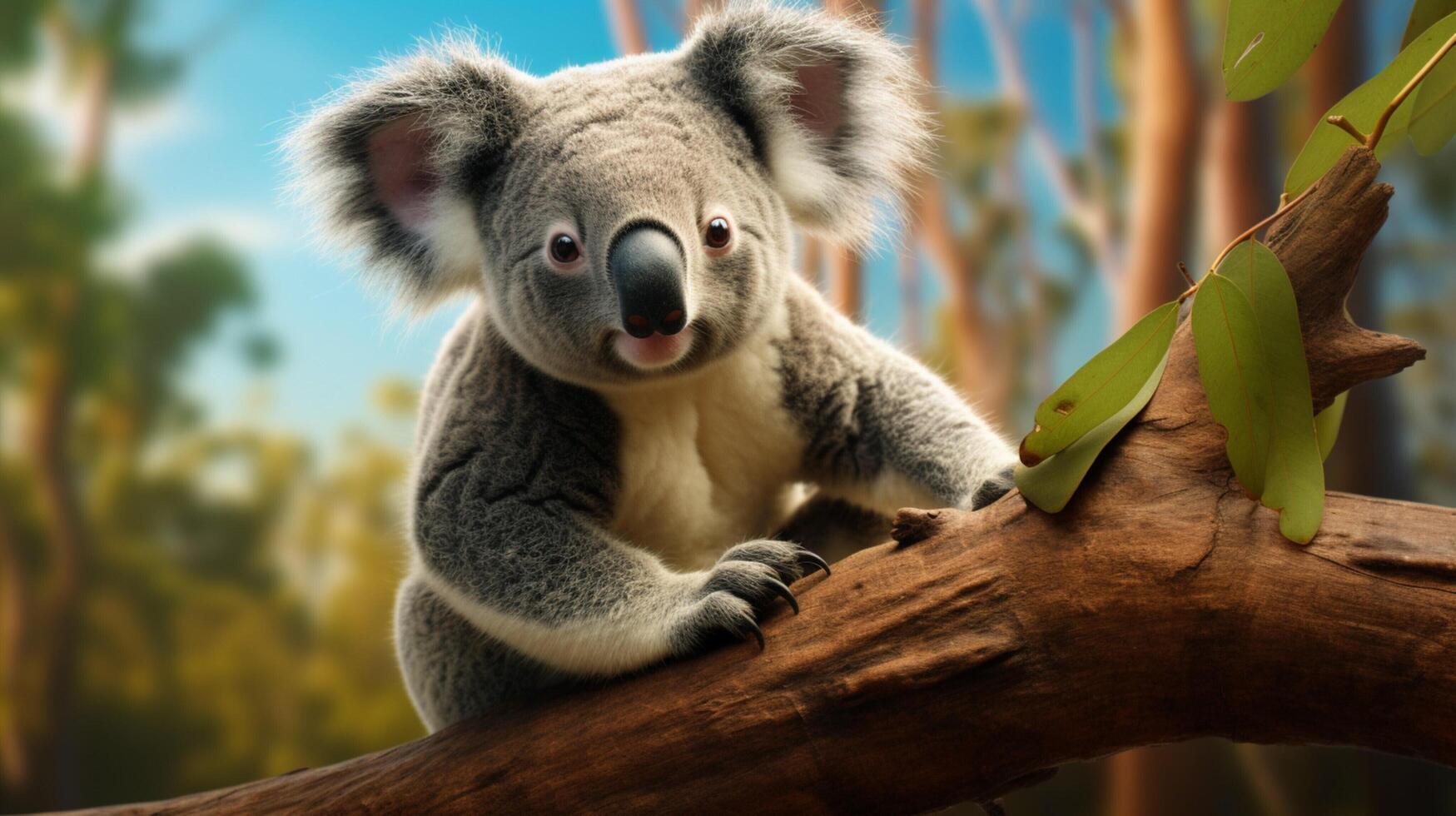 AI generated koala high quality image photo