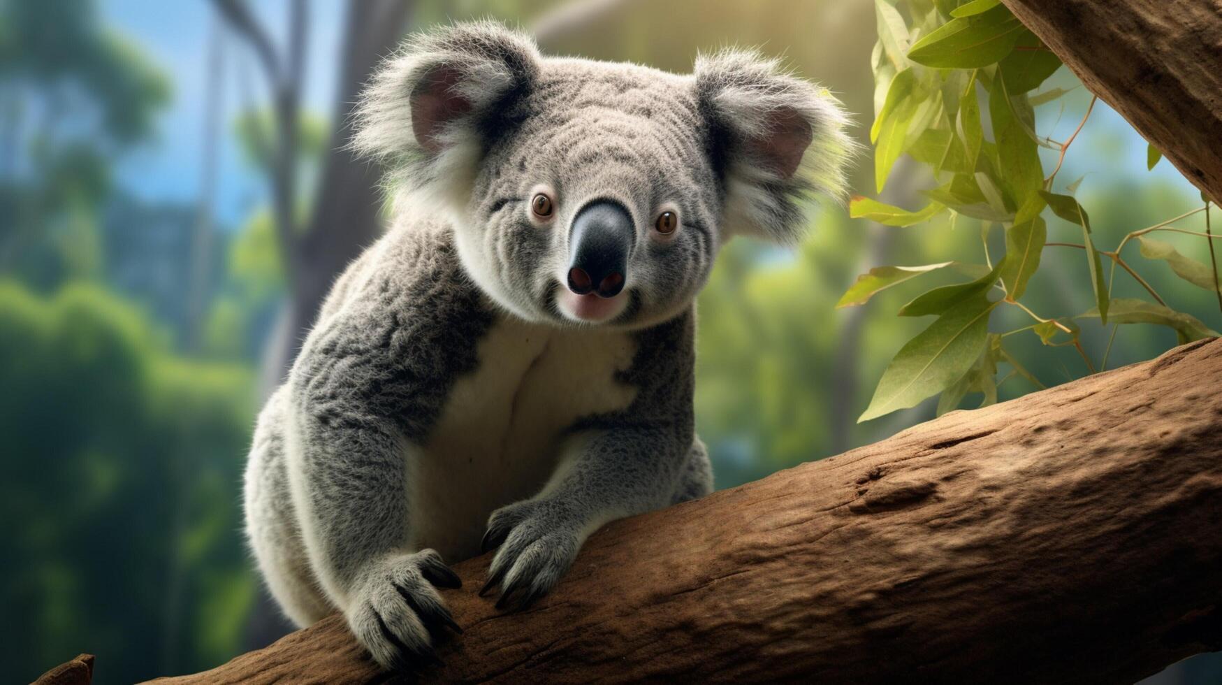 AI generated koala high quality image photo