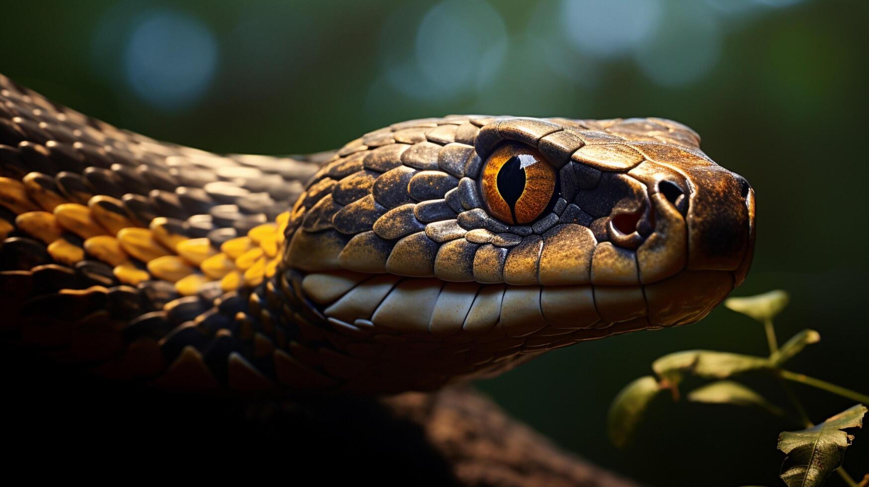 AI generated king cobra high quality image photo