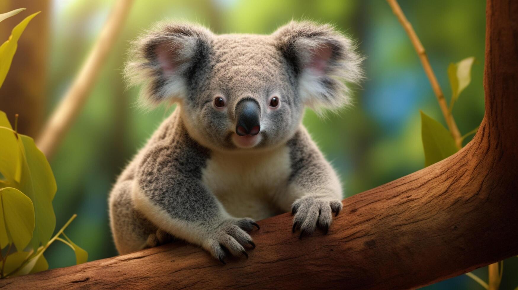 AI generated koala high quality image photo