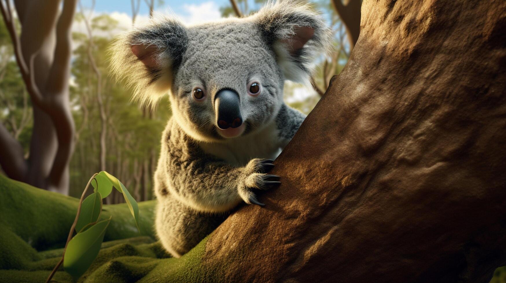 AI generated koala high quality image photo