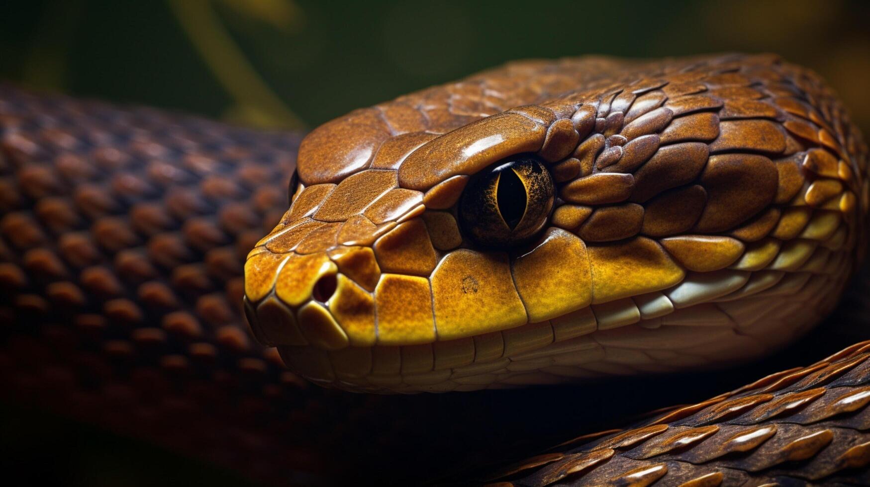 AI generated king cobra high quality image photo
