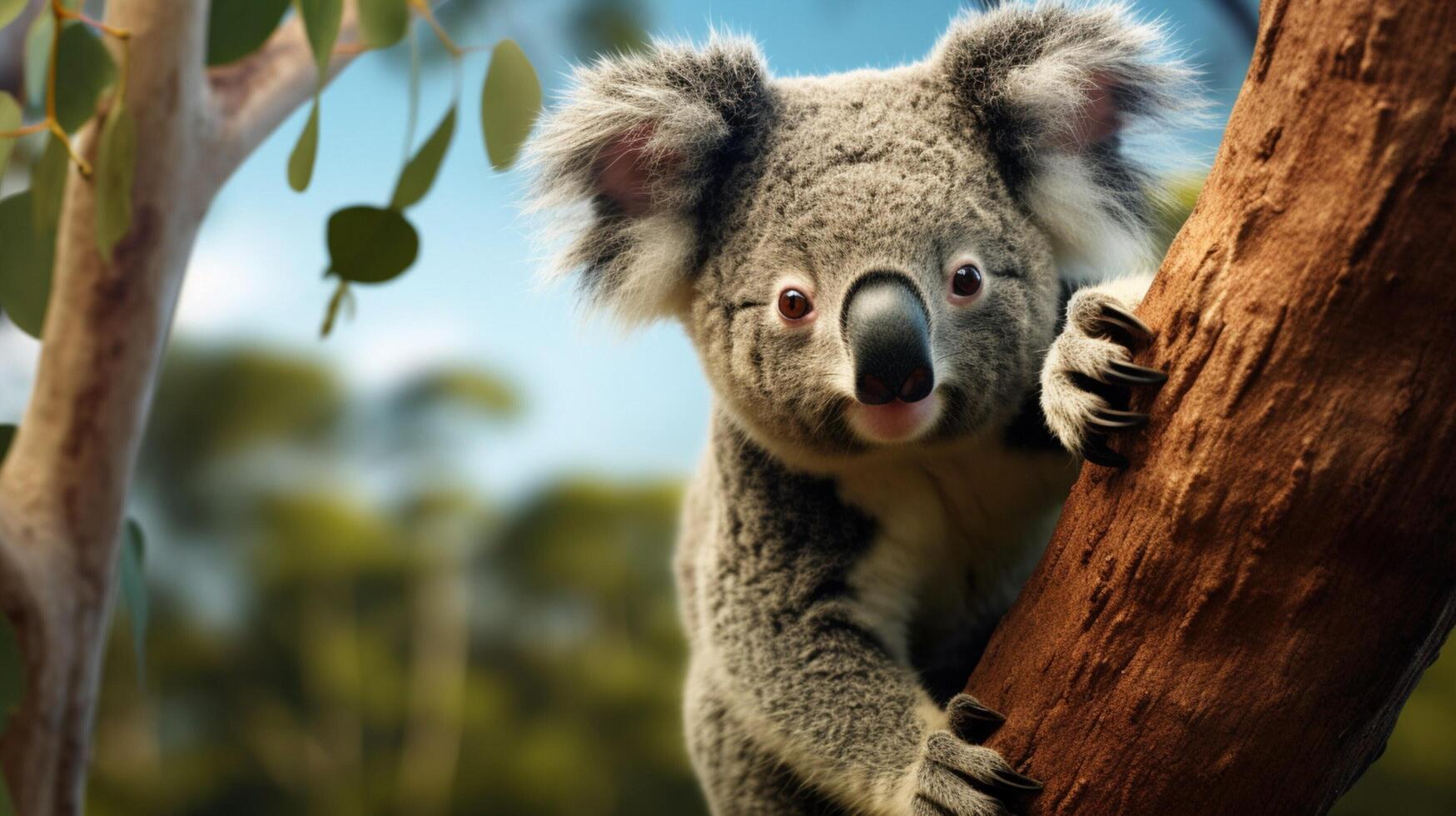 AI generated koala high quality image photo