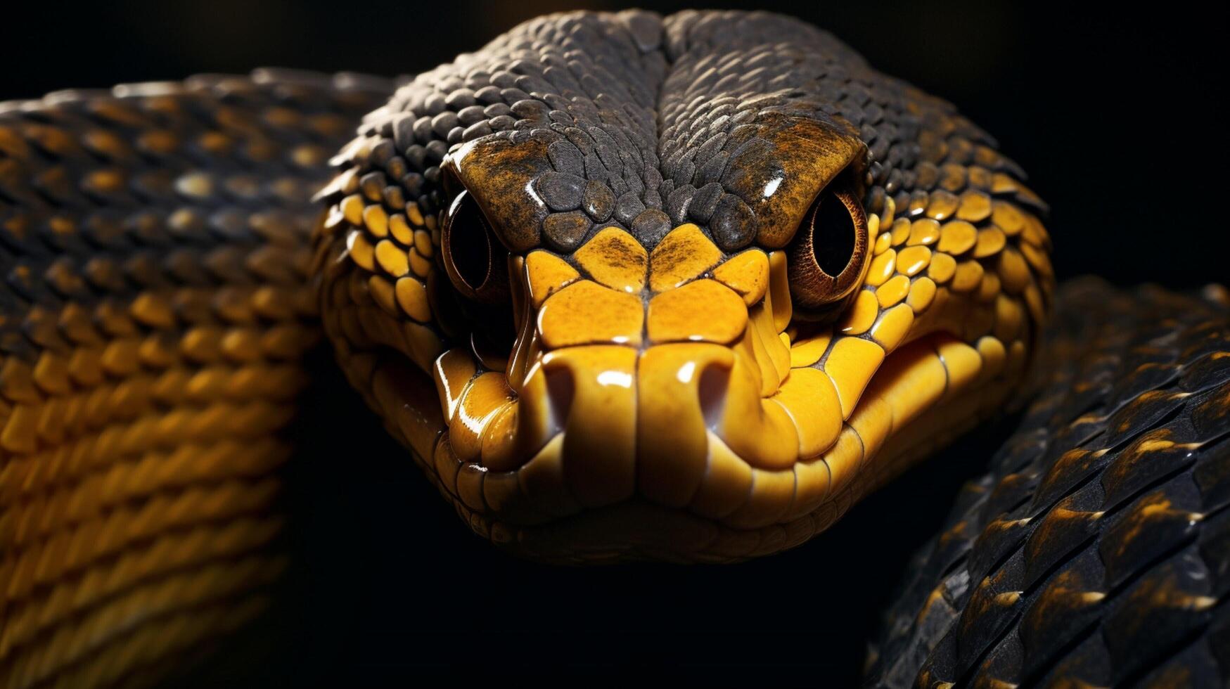 AI generated king cobra high quality image photo