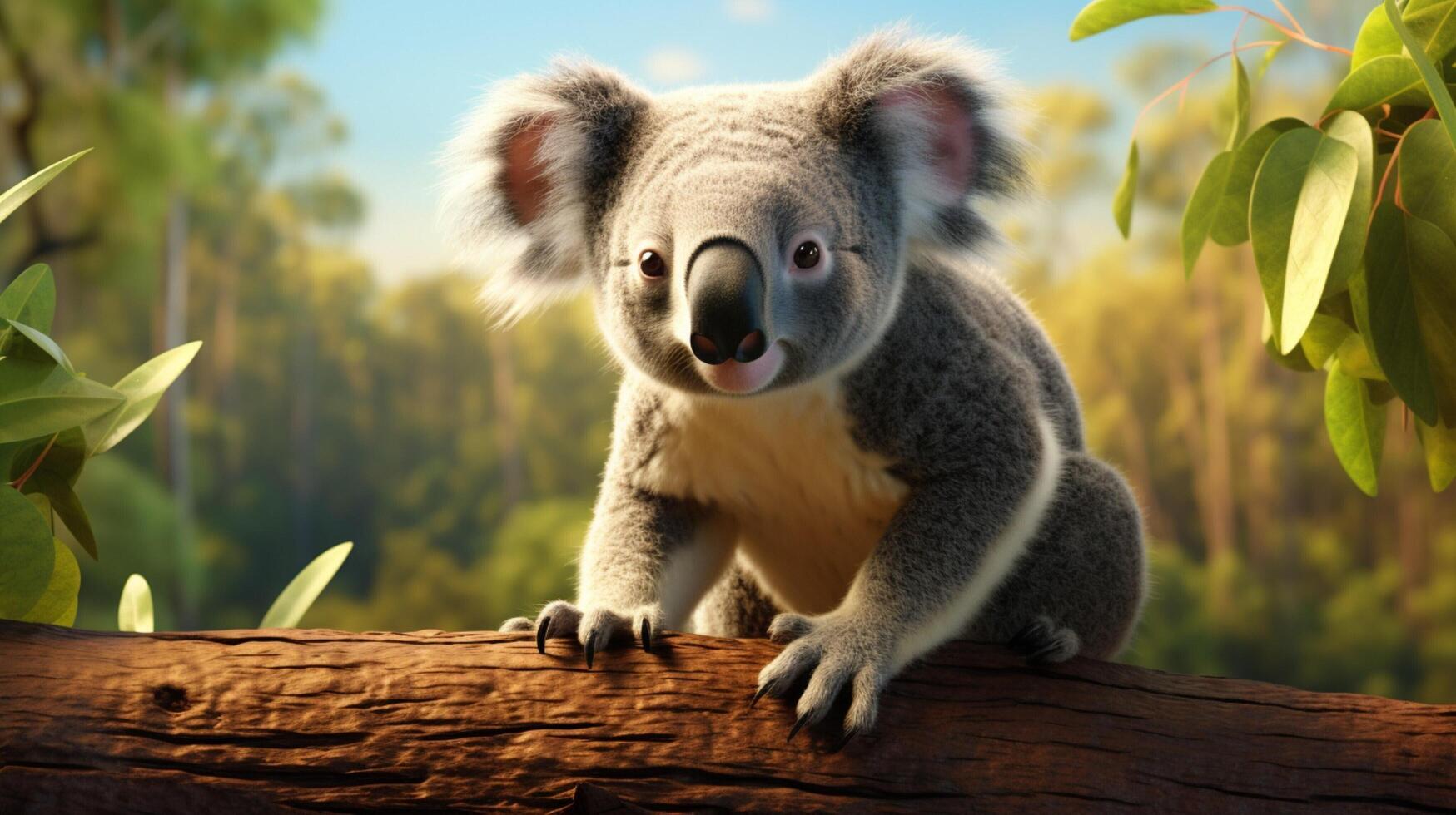 AI generated koala high quality image photo