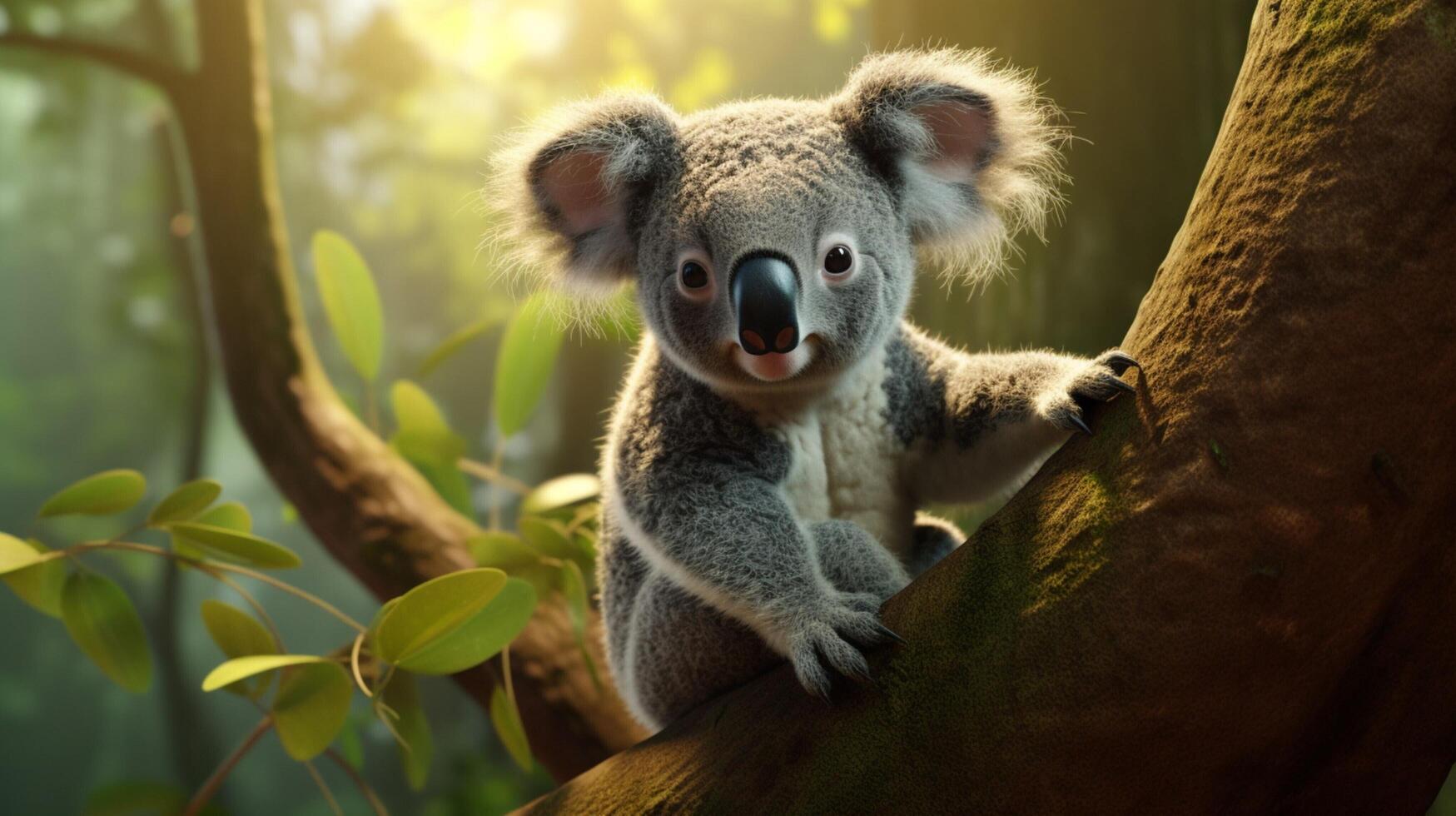 AI generated koala high quality image photo