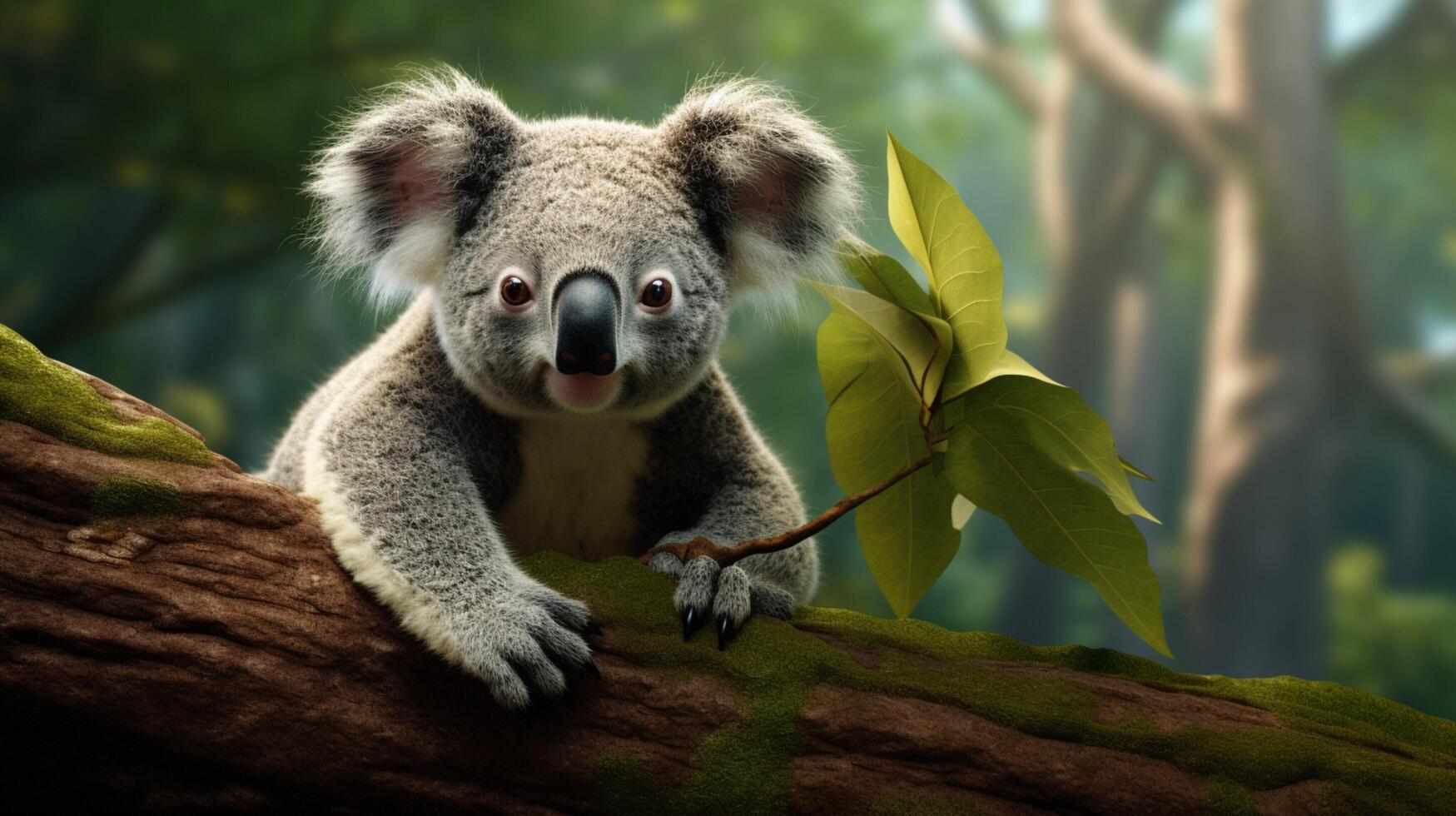 AI generated koala high quality image photo