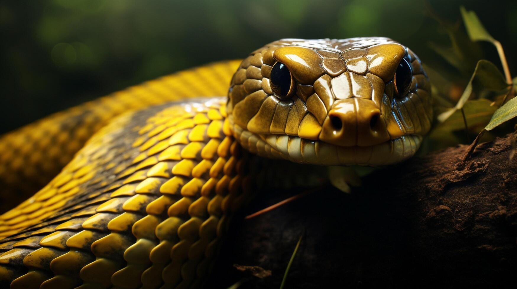 AI generated king cobra high quality image photo